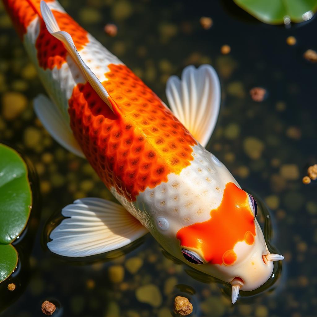 Fish with Vibrant Colors Enhanced by Specialized Food