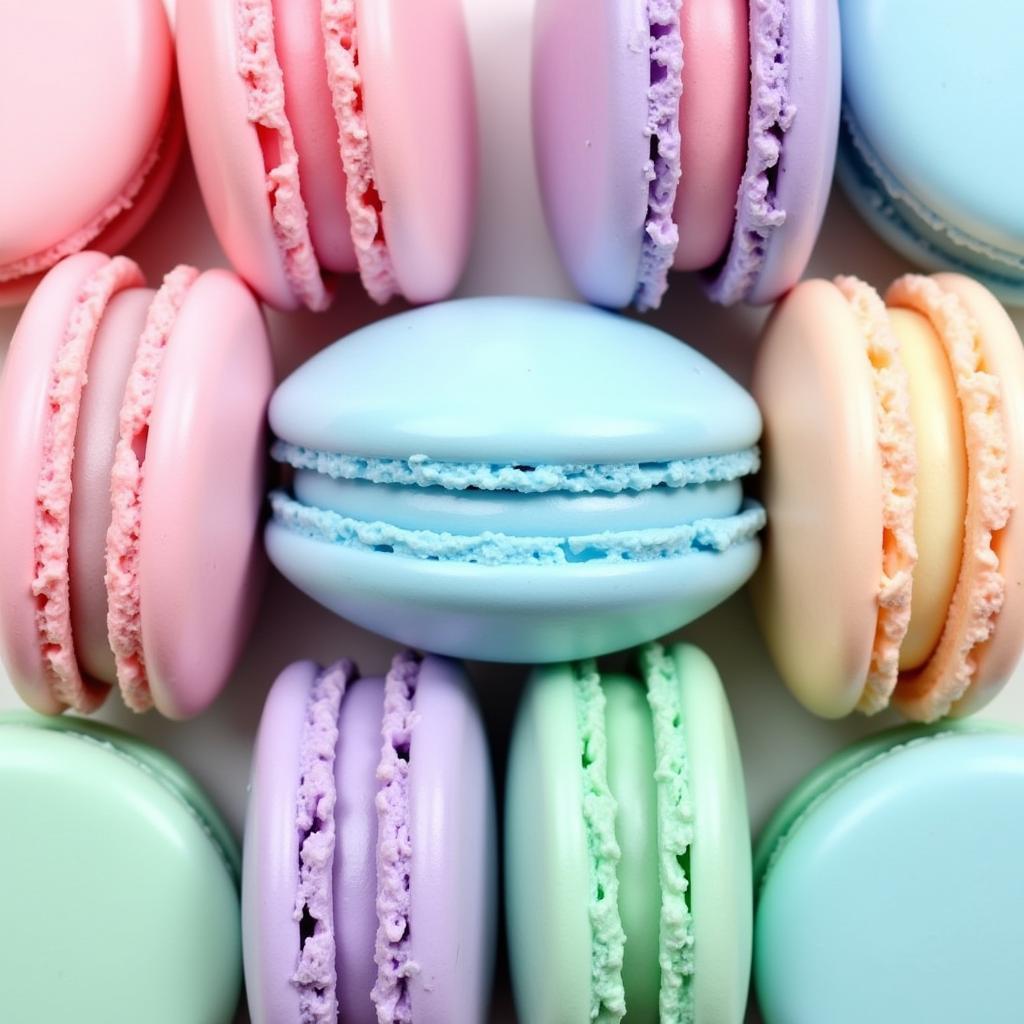 Colourful Macarons with Gel Food Colouring