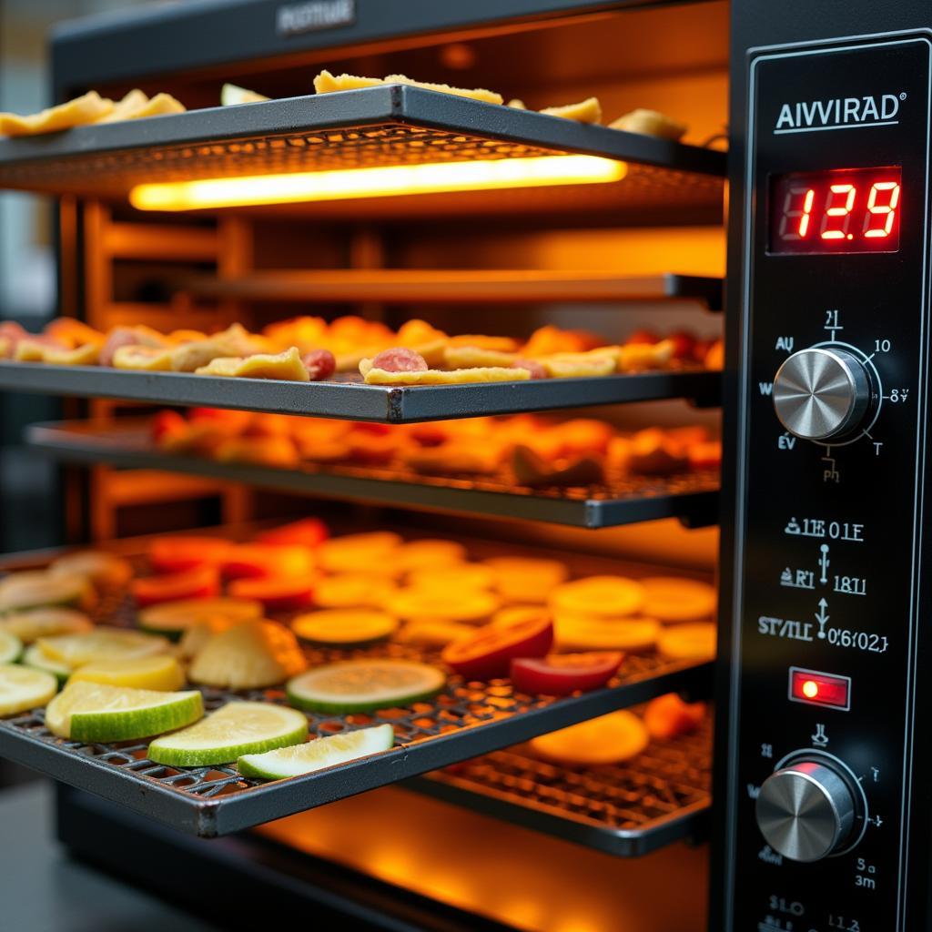 Commercial Food Dehydrator Machine in Action