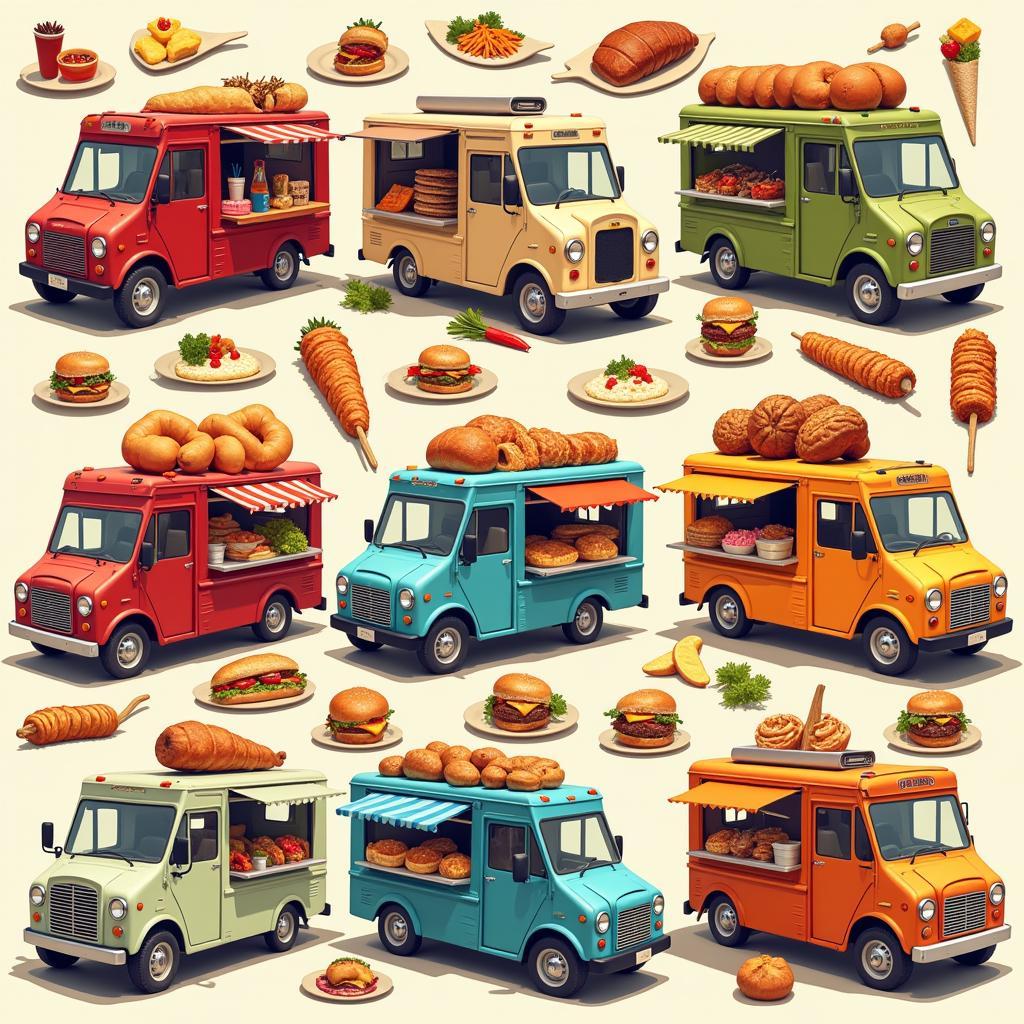 Variety of Food Truck Offerings