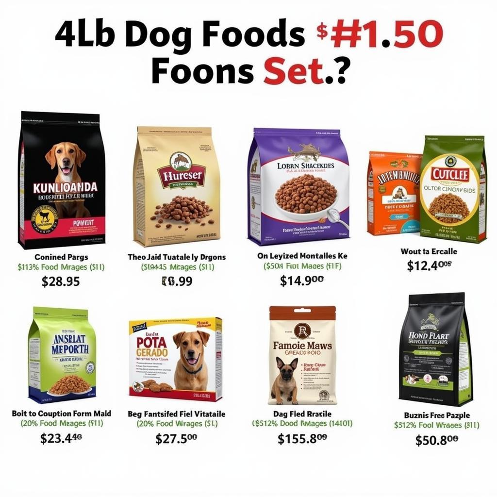 Comparing Different 4lb Dog Food Bags