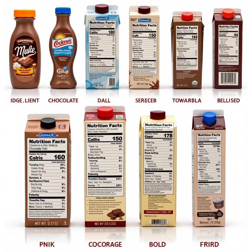 Comparing Different Chocolate Milk Food Labels