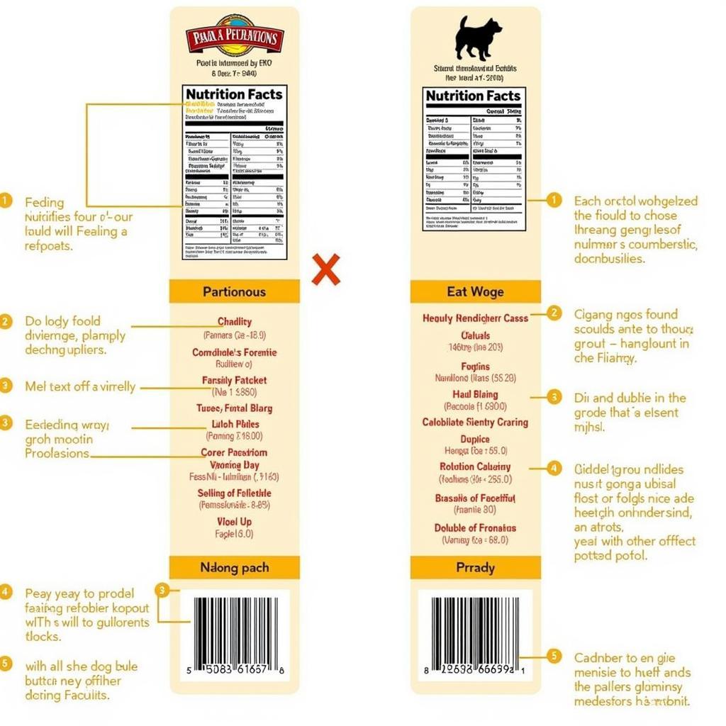 Comparison of Professional Dog Food Labels