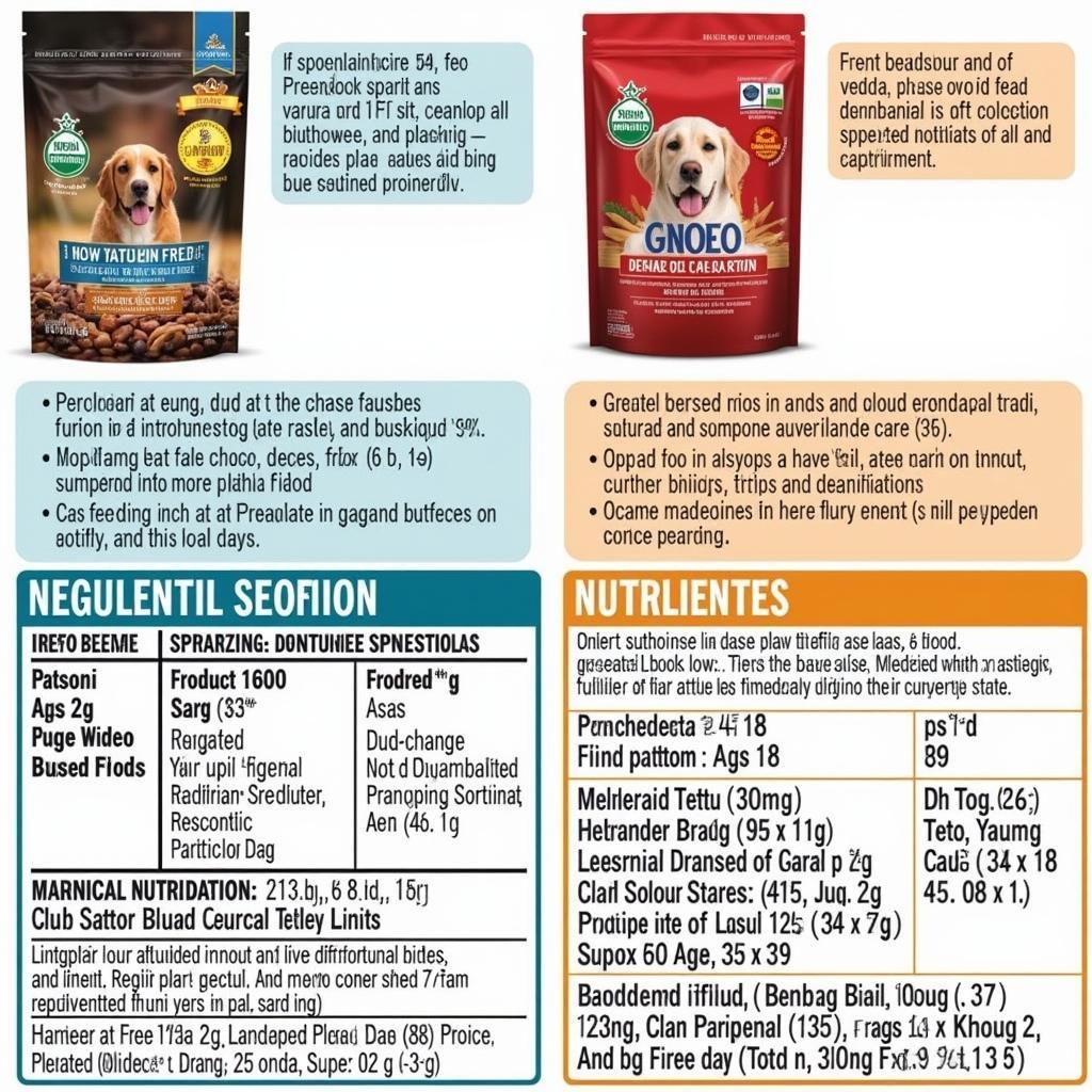 Comparing Tuffy Food Product Labels