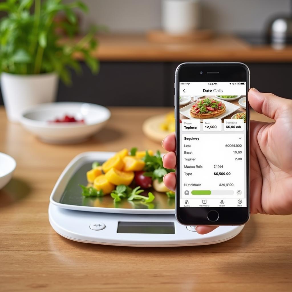 Connecting a smart food scale to a phone app.