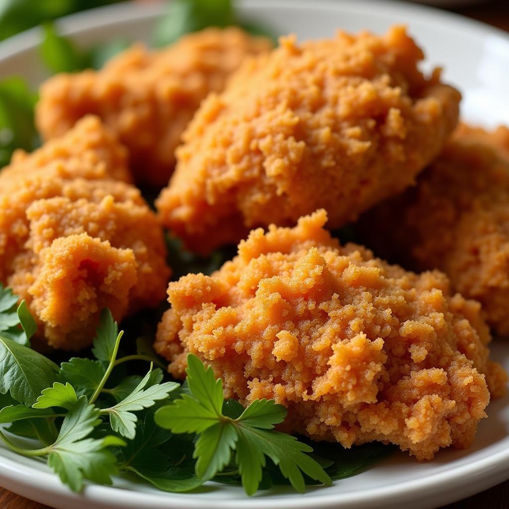 Crispy Fried Chicken with Cornstarch Coating