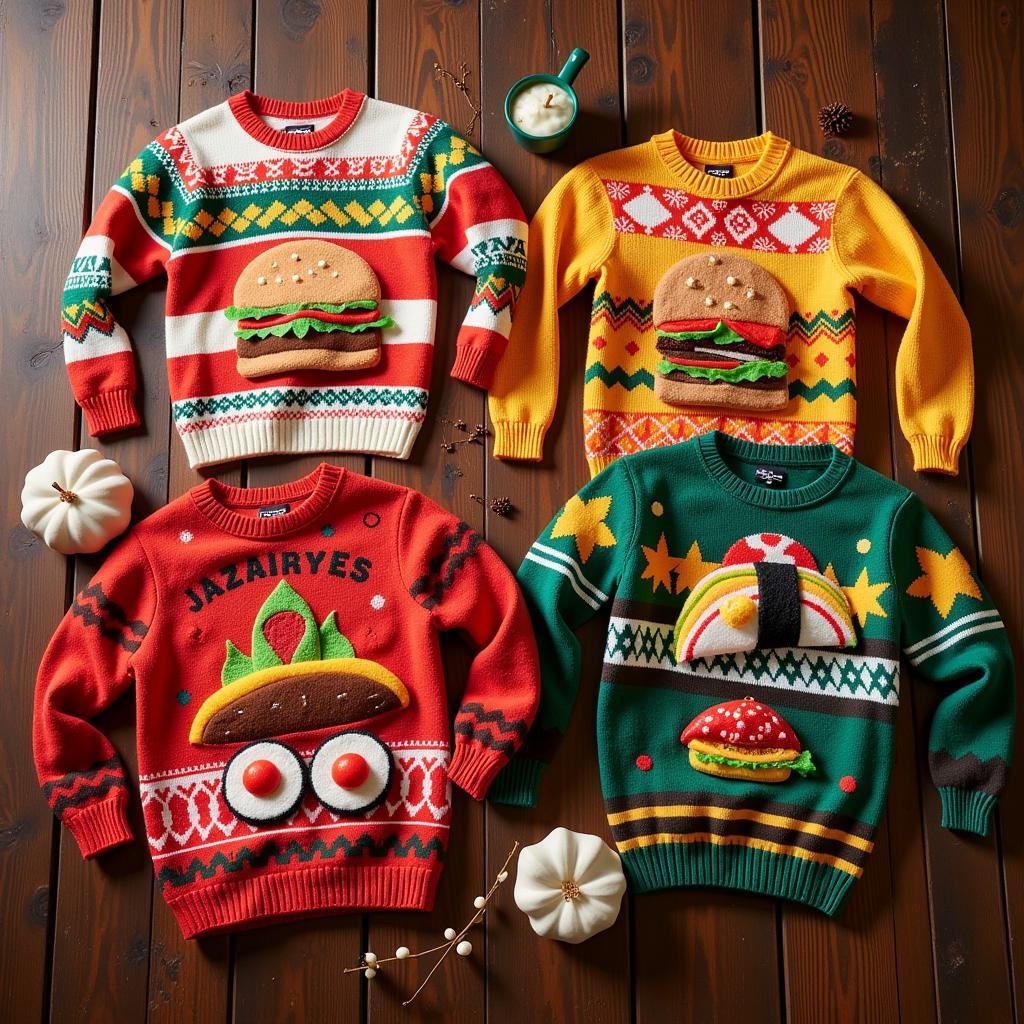 Collection of Cozy Food Sweaters