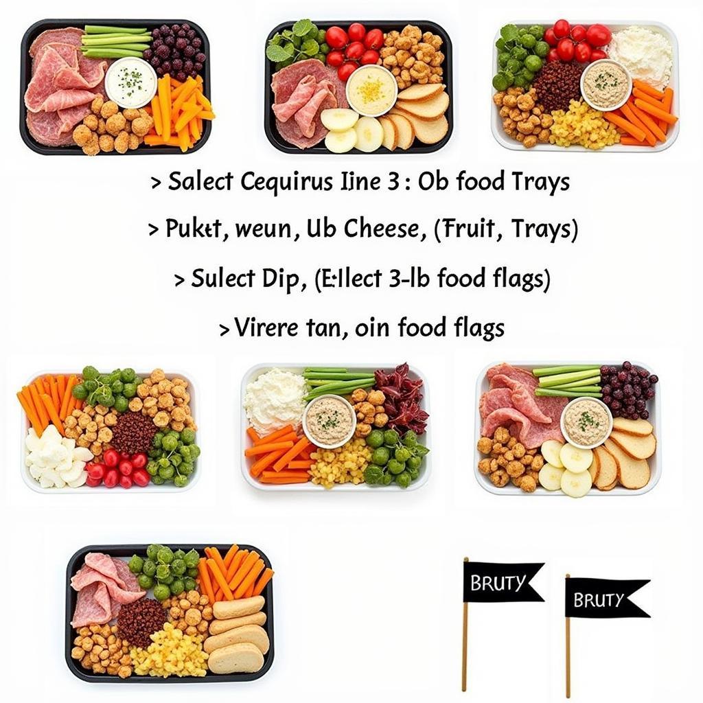 Customizable 3 lb Food Tray Options for Parties and Events