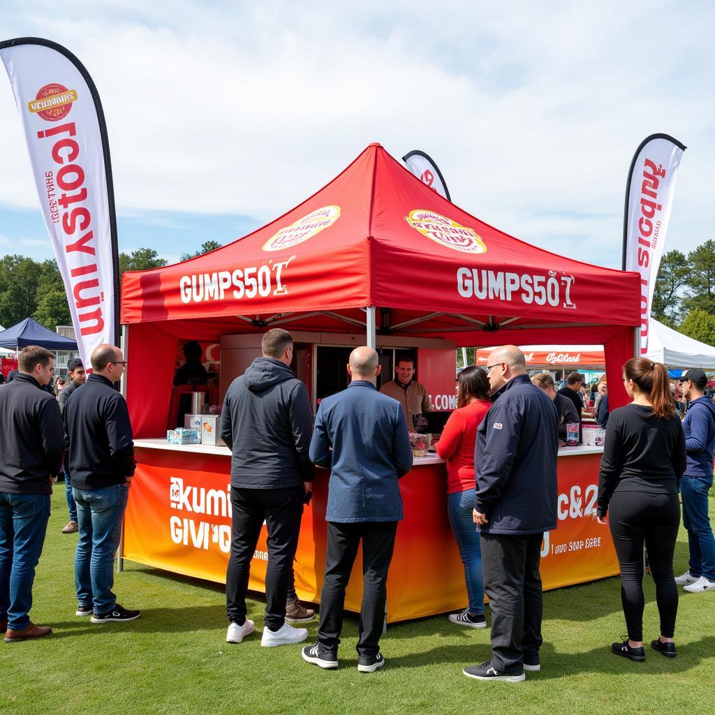 Custom Food Tent Branding