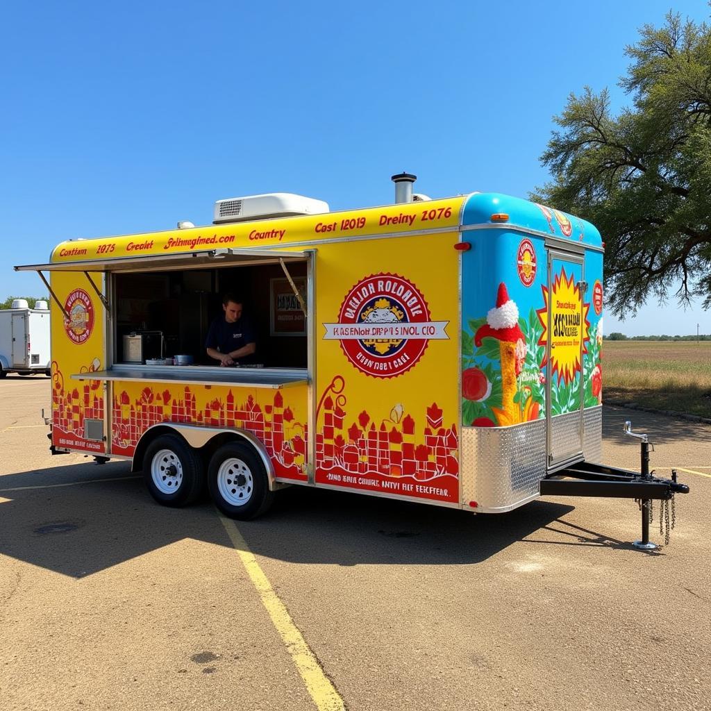 Custom-Designed Food Trailer in Texas