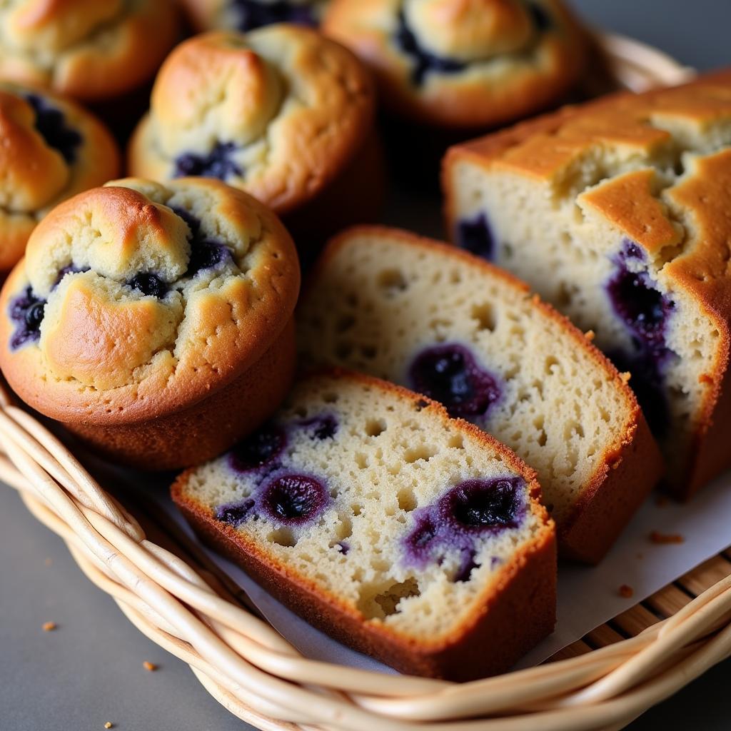 Blueberry Muffins and Banana Bread