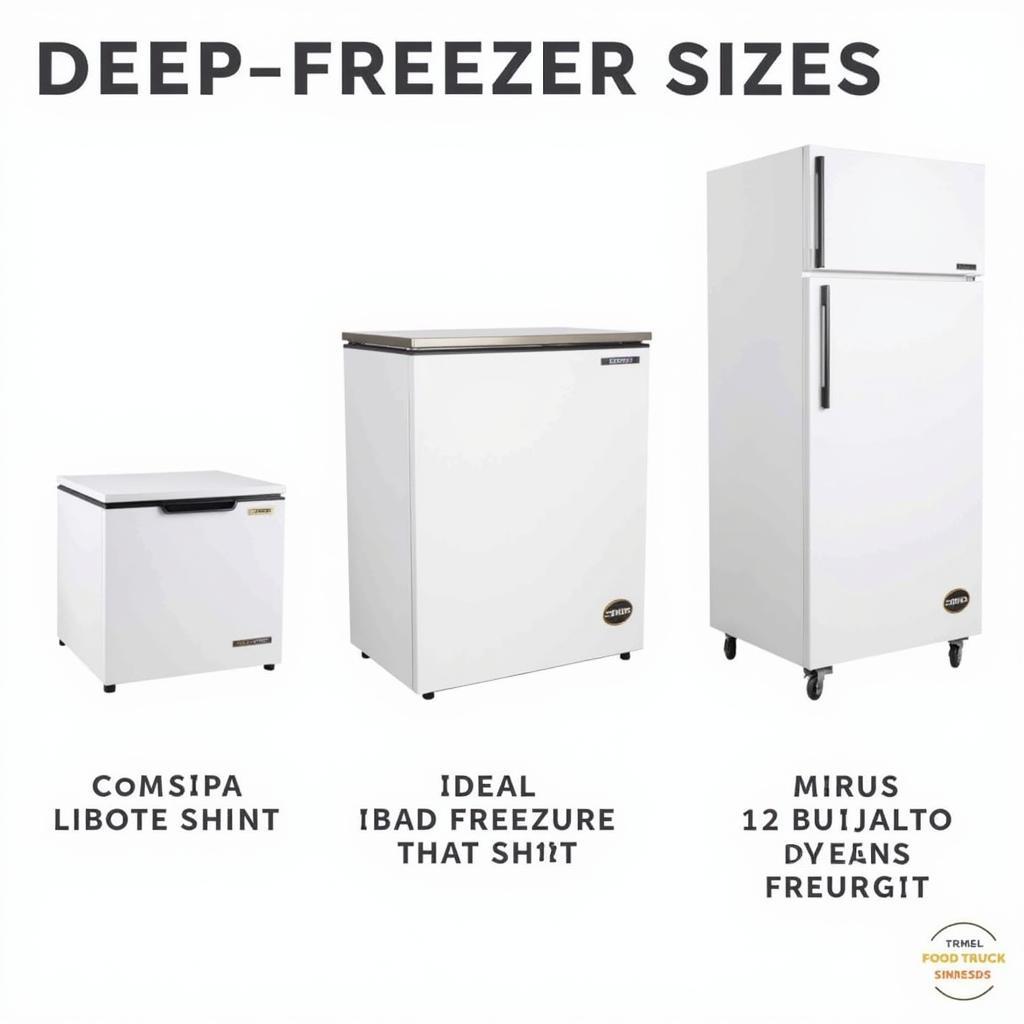 Deep Freezer Size Comparison for Food Trucks