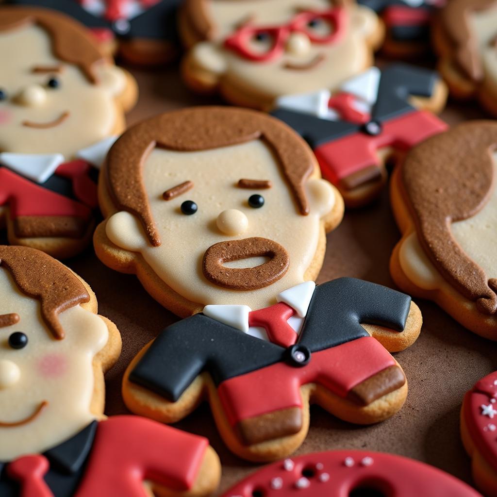 Die Hard Inspired Gingerbread Cookies Depicting Hans Gruber