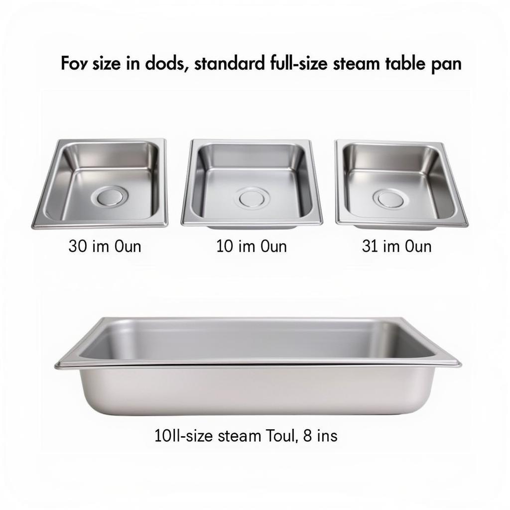 Different Depth Stainless Steel Food Pans