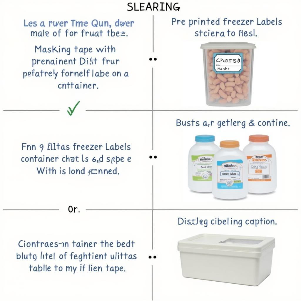 Different Labeling Methods for Frozen Food