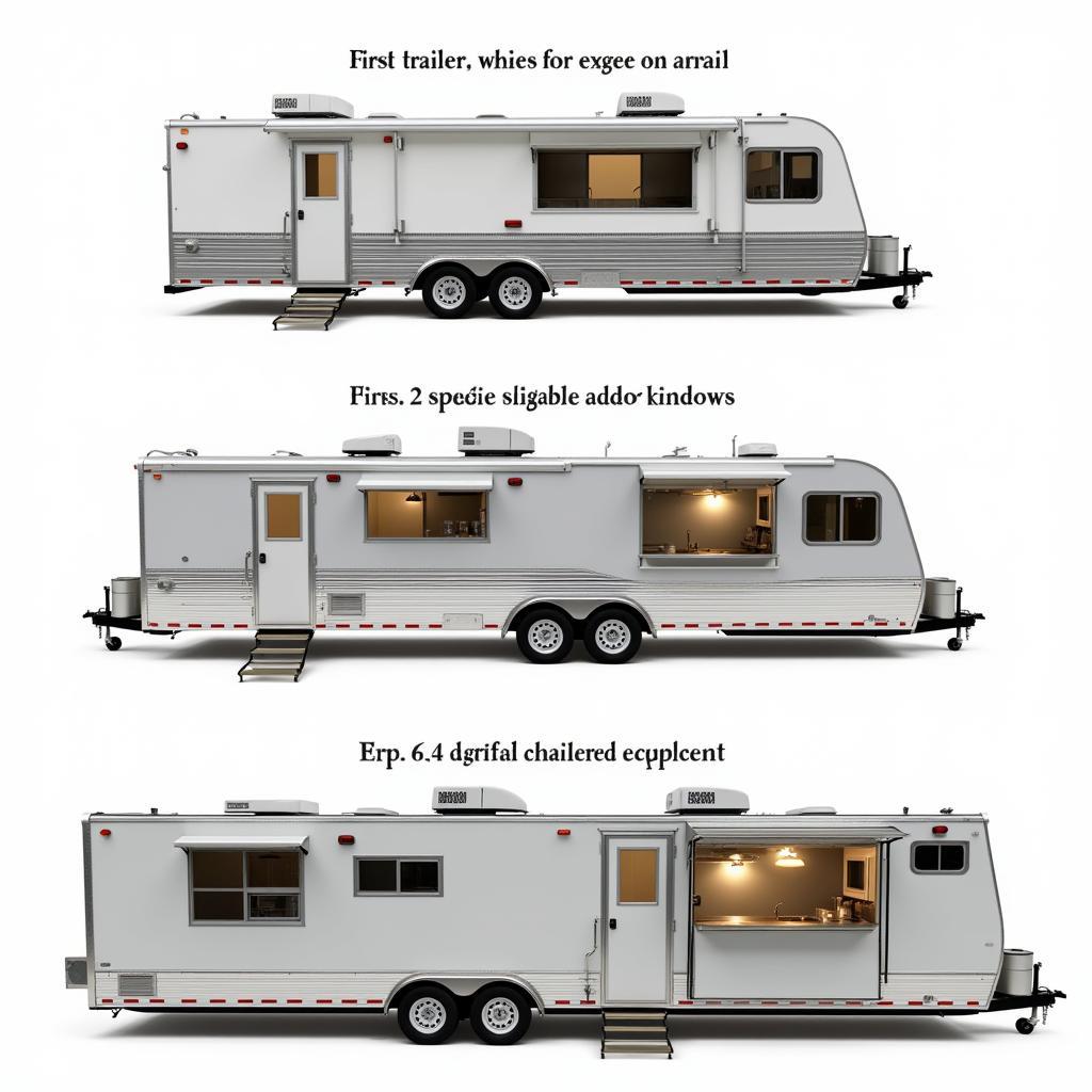 Various Food Trailer Sizes for Sale in Arkansas