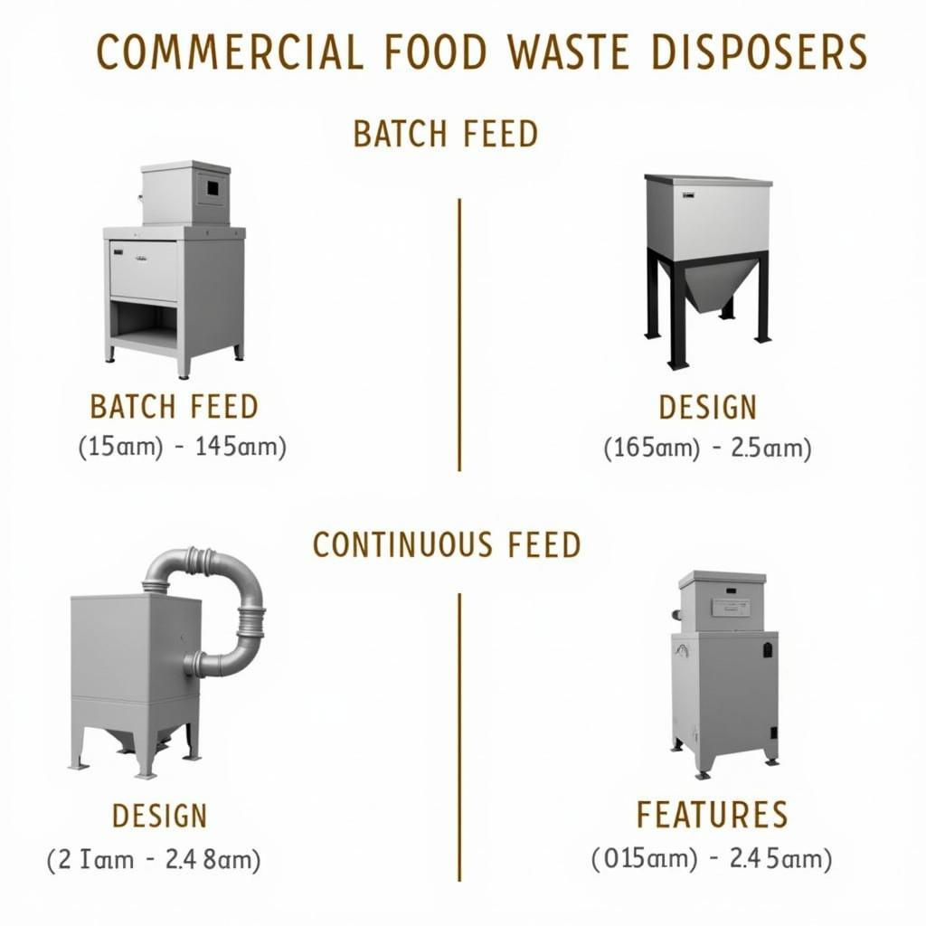 Various Models of Commercial Food Waste Disposers