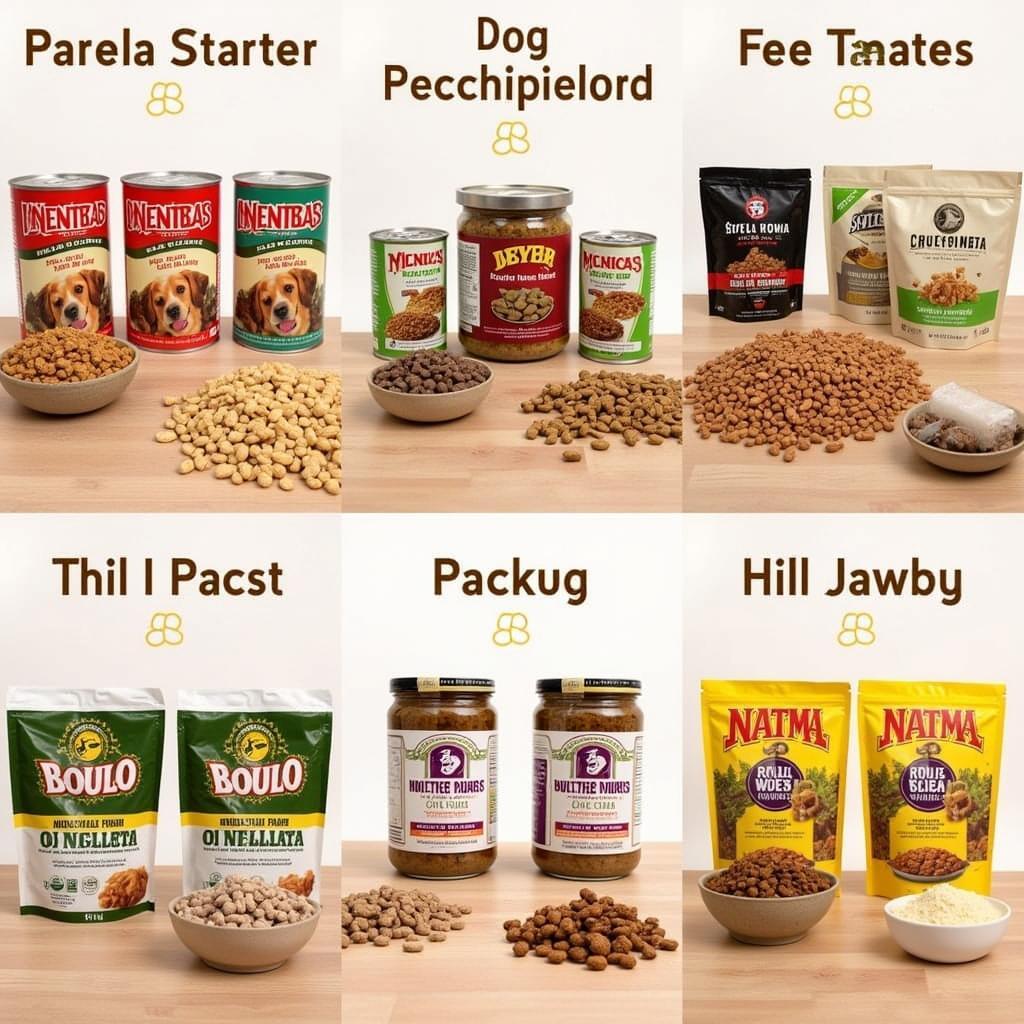 Various Types of Dog Food: Kibble and Wet Food