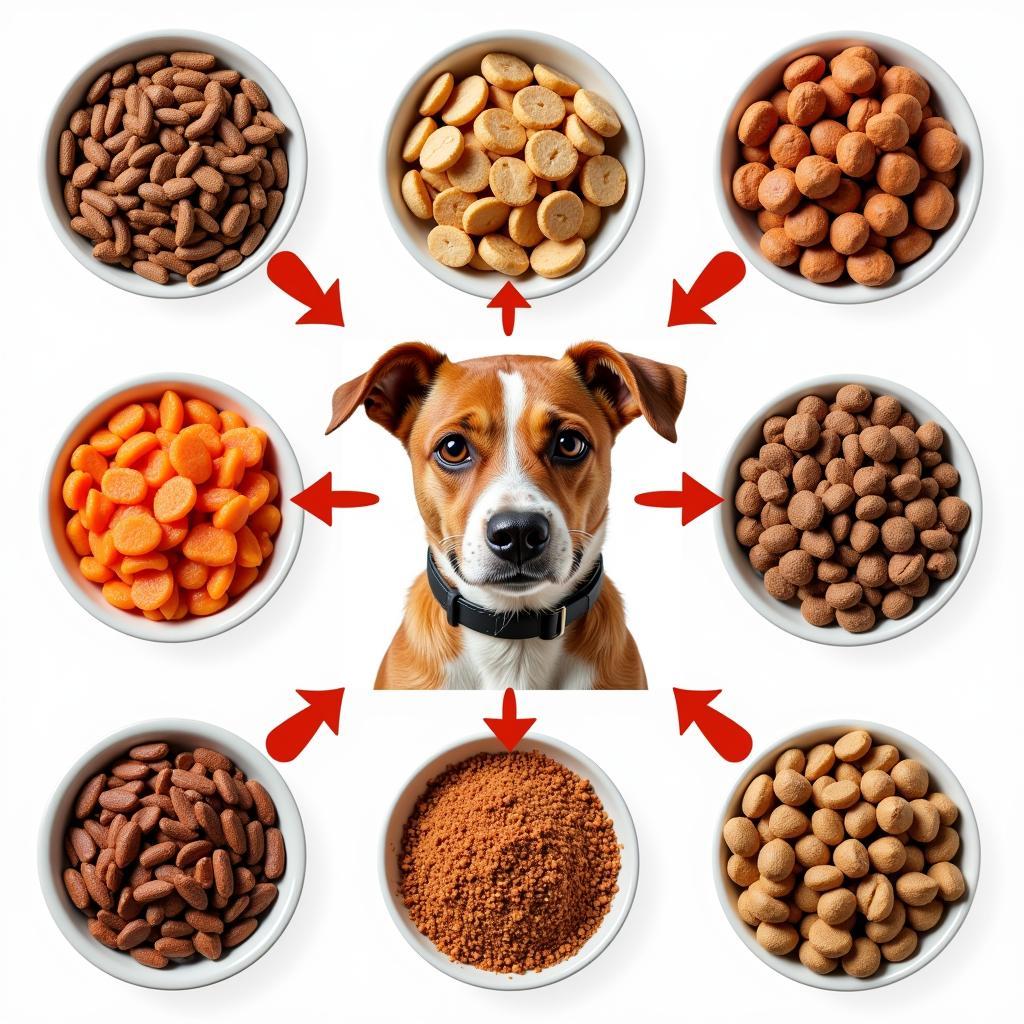 Variety of Dog Food Types