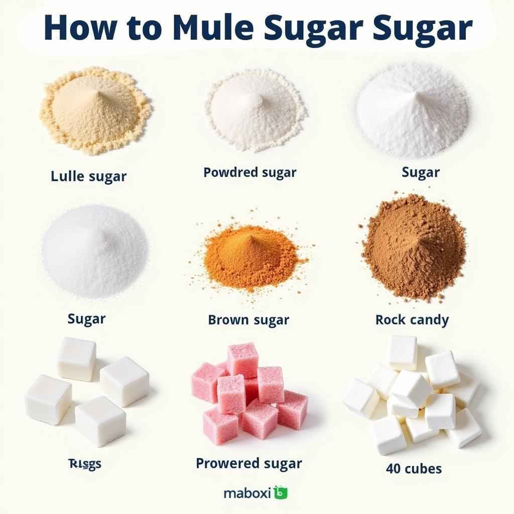 Different Types of Zucchero (Sugar)