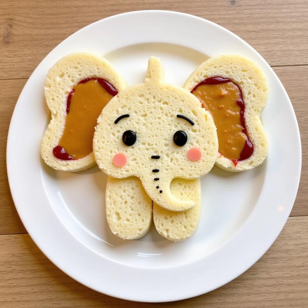 Dumbo Peanut Butter and Jelly Sandwiches