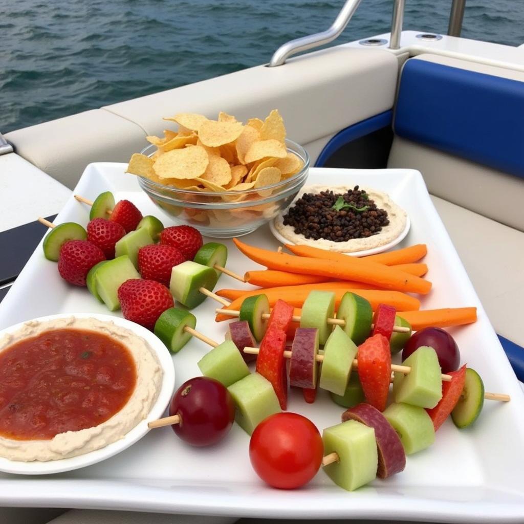 Simple snacks for a pontoon boat outing