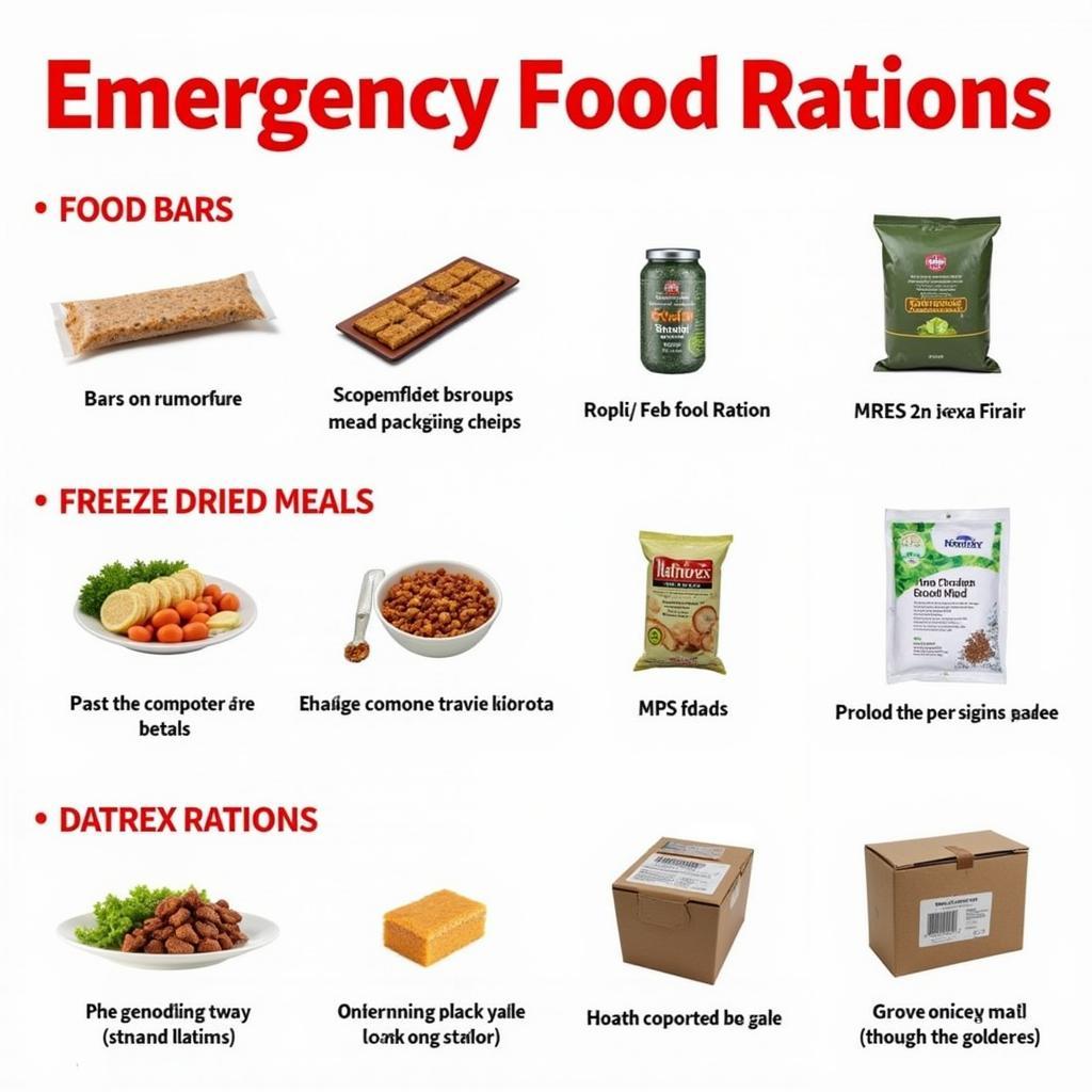 Types of Emergency Food Rations