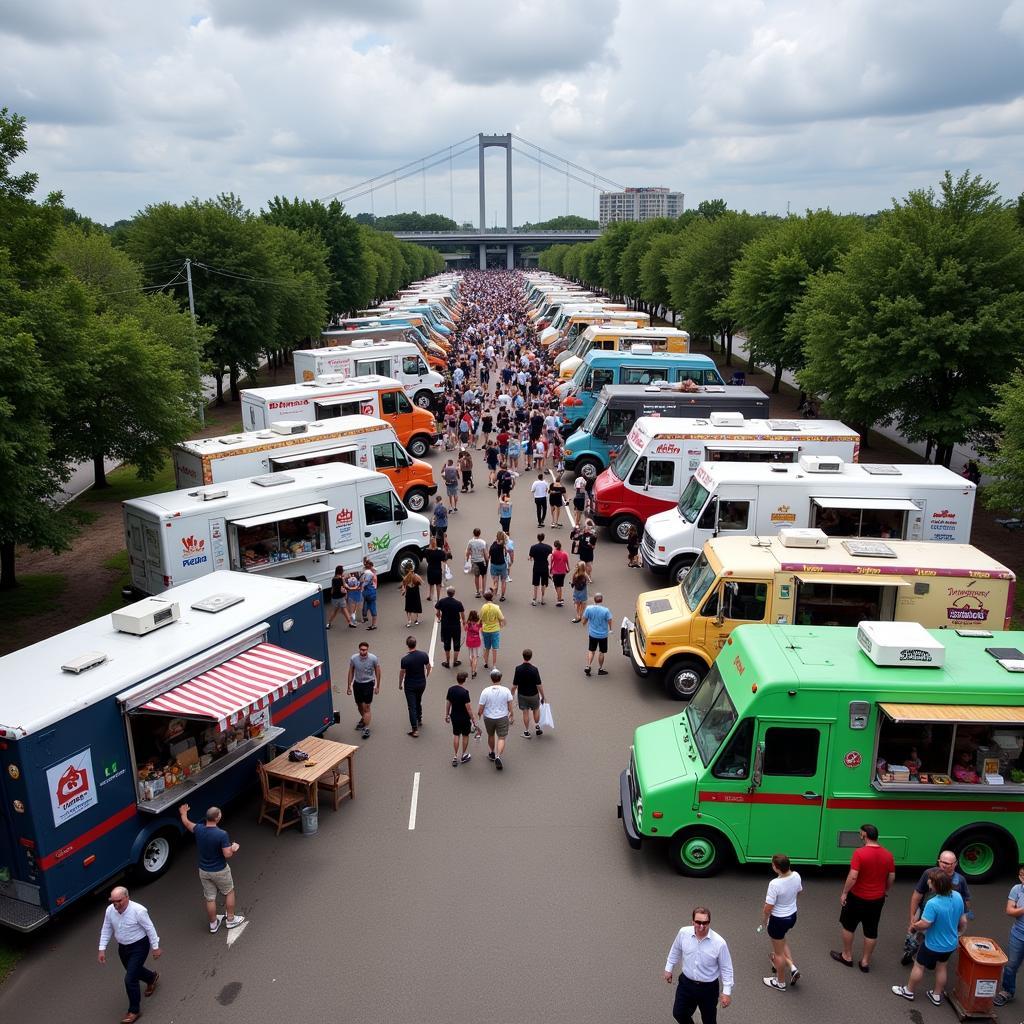 Exploring Food Truck Options at a Festival