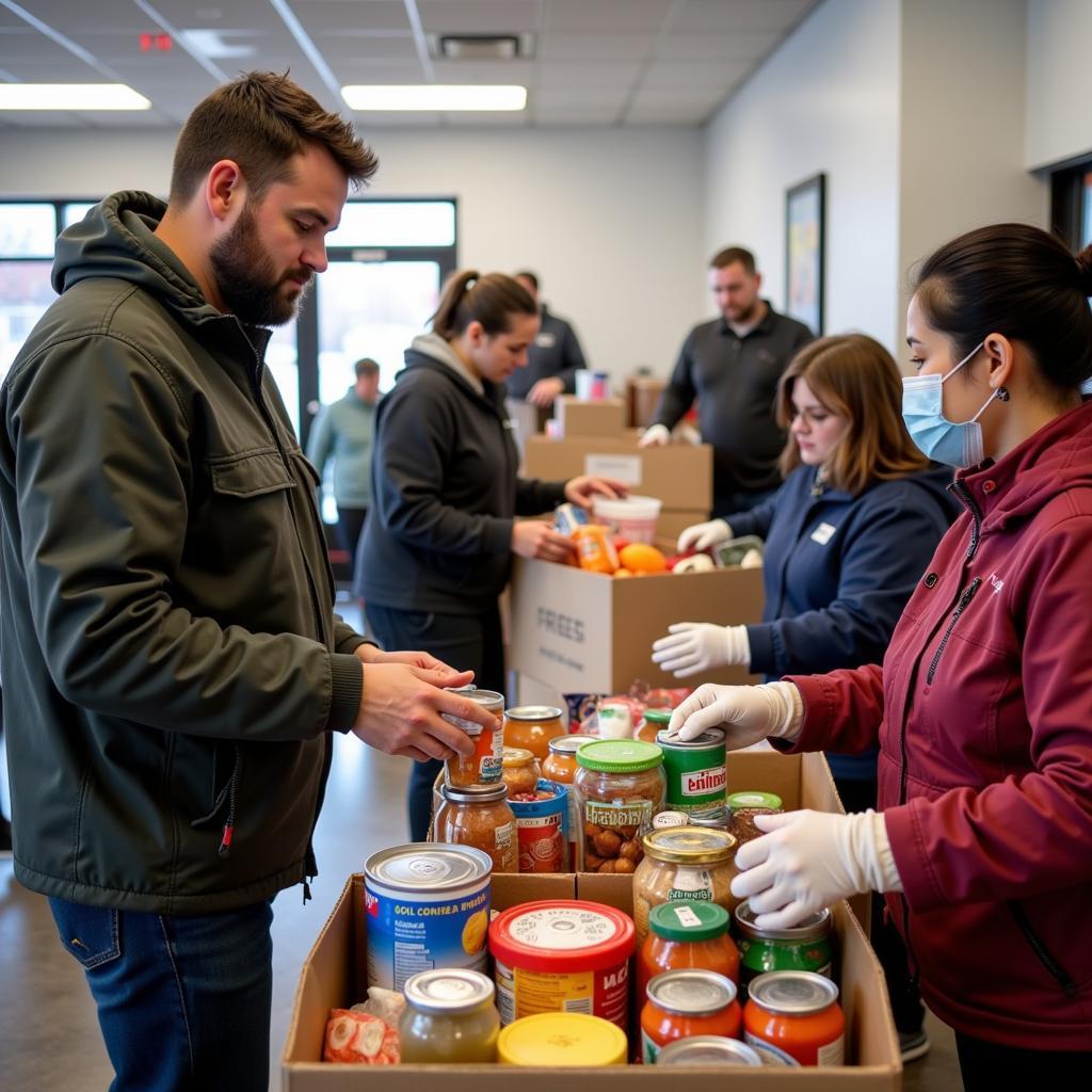 Community Food Drive in Falmouth