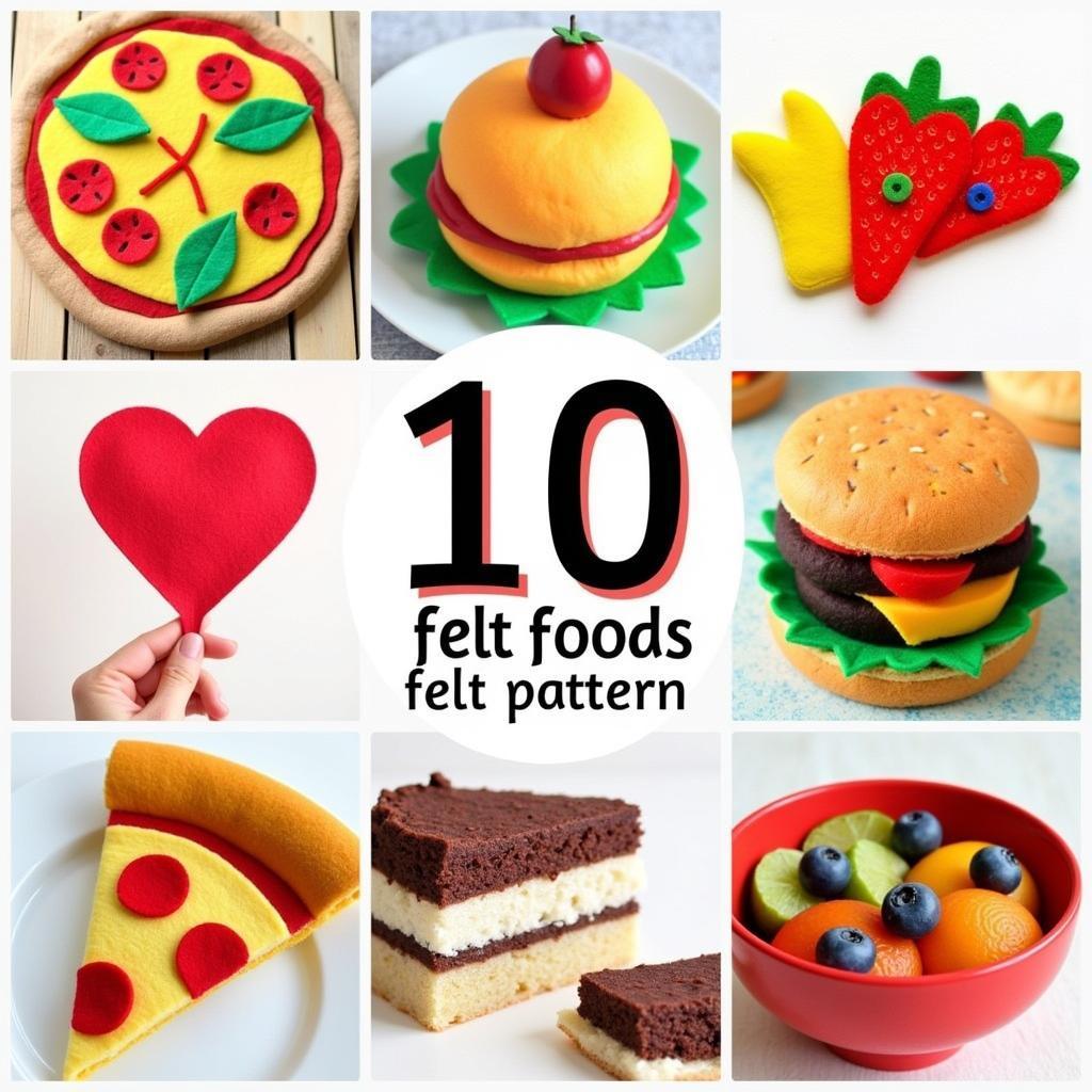 Examples of Felt Food Patterns