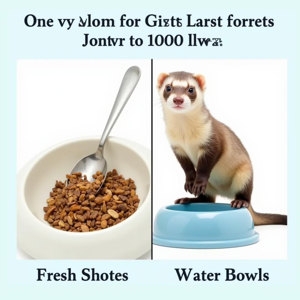 Ferret Food and Water Bowls