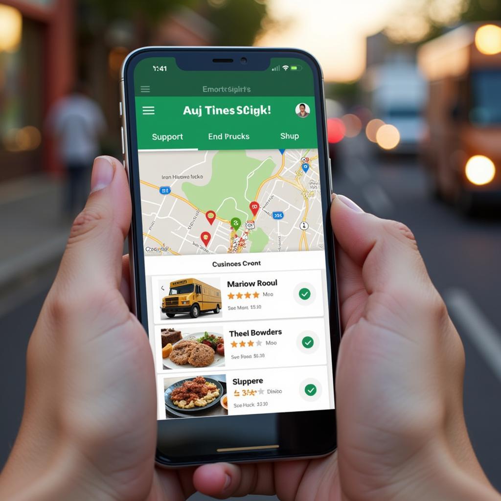 Using Apps to Locate Taim Food Trucks