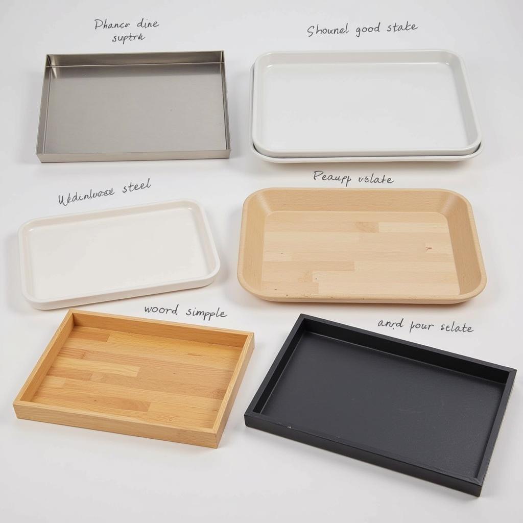 Food Display Trays Materials: Stainless Steel, Melamine, Wood, and Slate