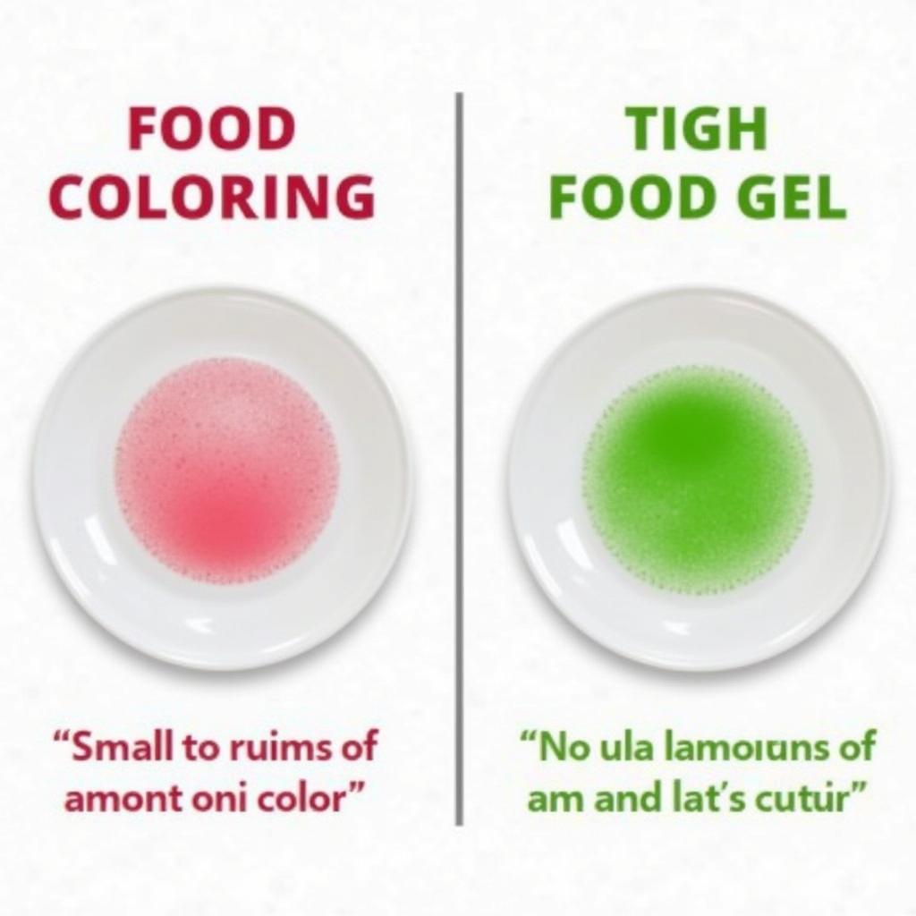 Food Gel vs. Liquid Food Coloring: A Visual Comparison