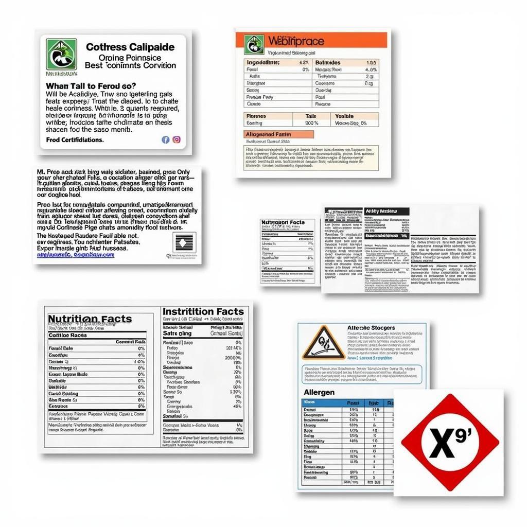 Food Label Stickers for Regulatory Compliance