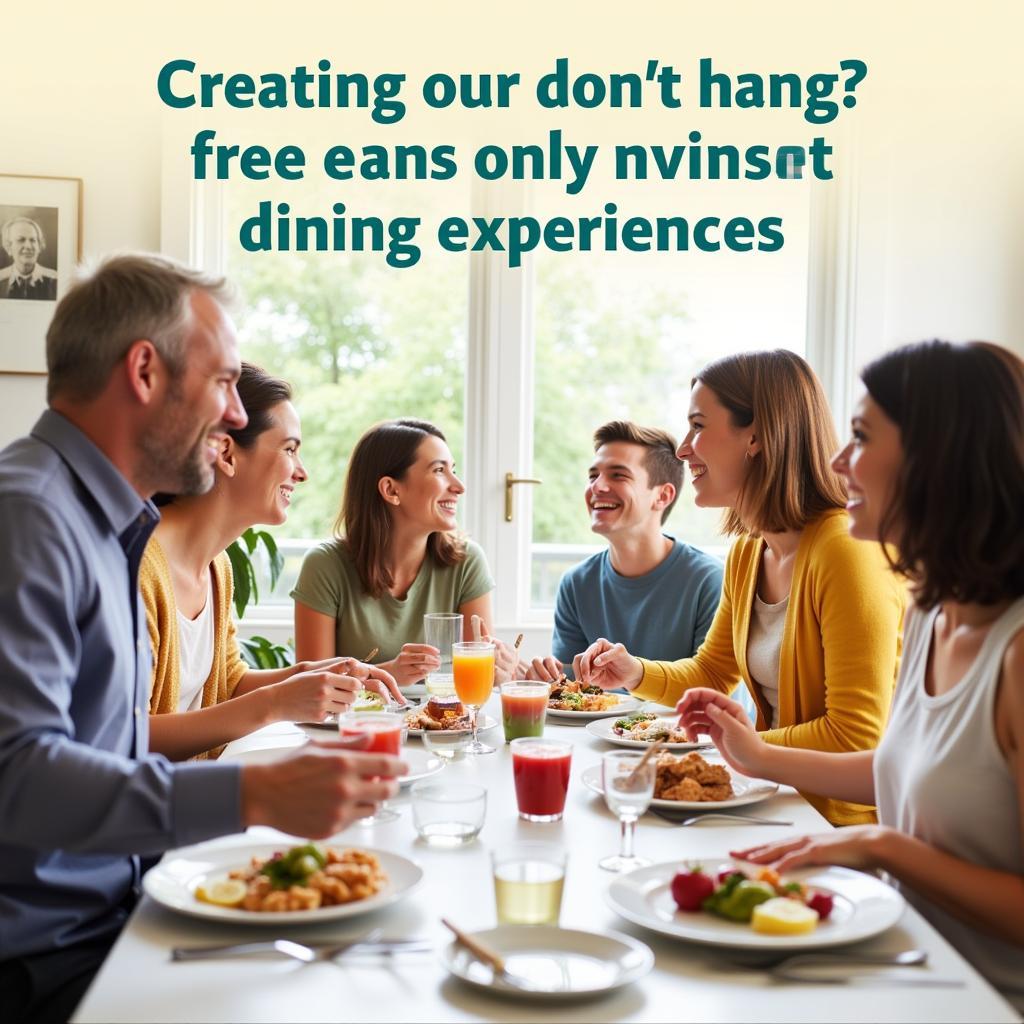 A family enjoying a meal together, emphasizing the importance of family mealtime.