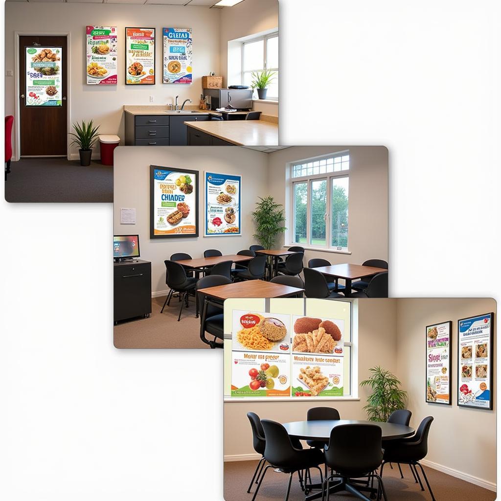 Integrating Food and Nutrition Posters into Different Environments