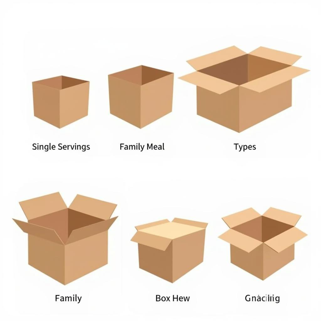 Different Sizes of Food Packing Boxes for Various Food Portions