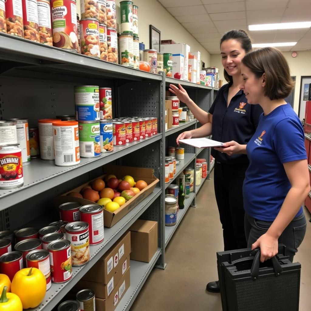 Food Choices at a Salisbury, NC Food Pantry