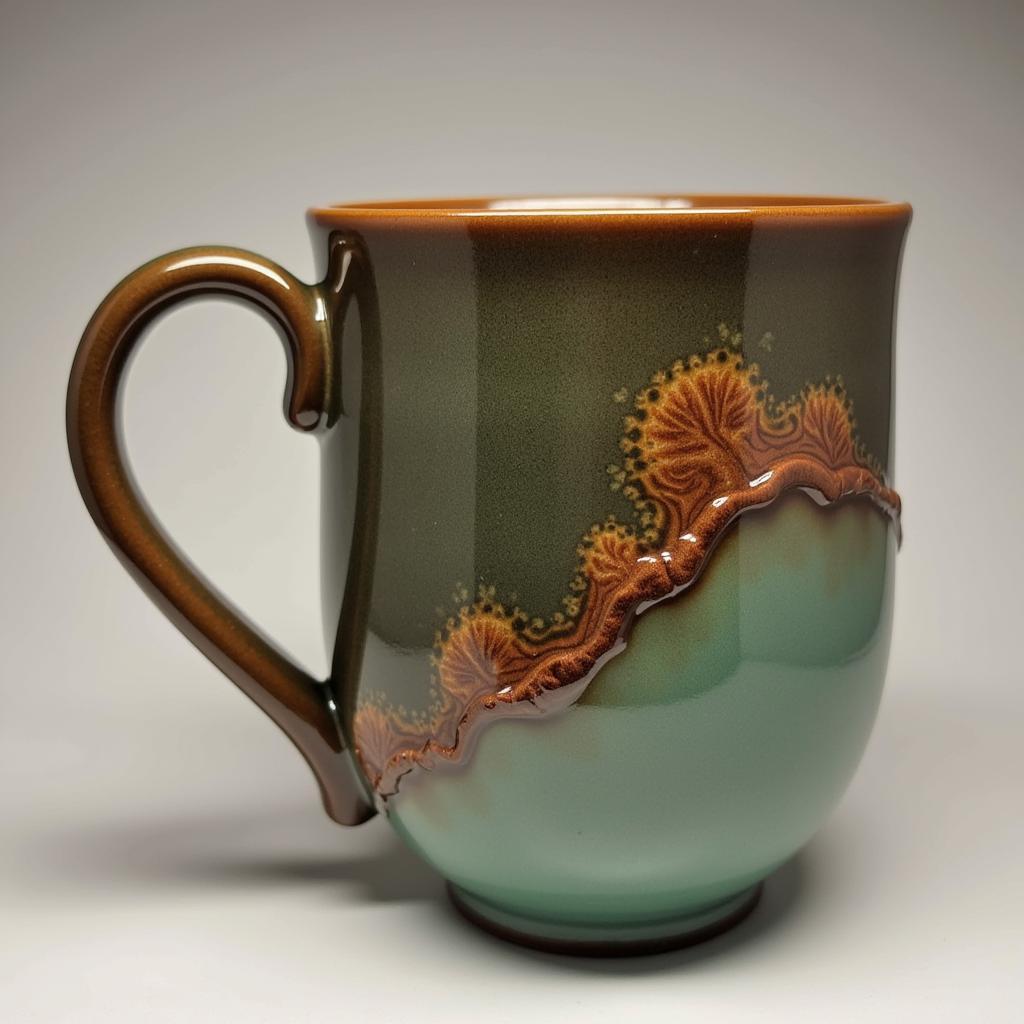 A mug coated with food-safe epoxy