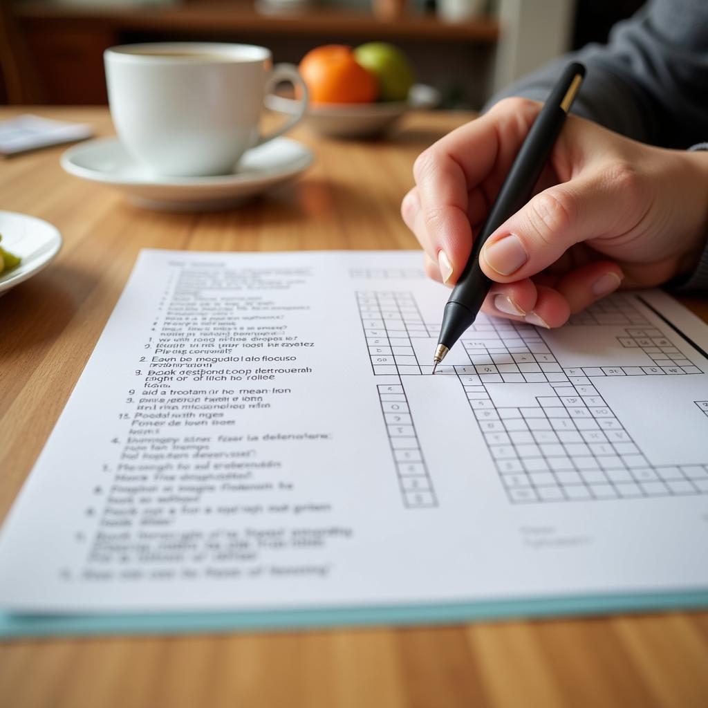 Solving a food stamp org crossword puzzle