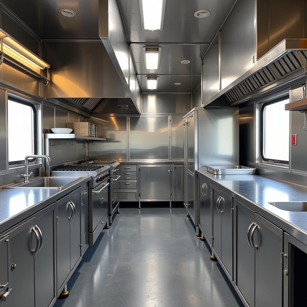 Inside a Modern Food Trailer in Texas