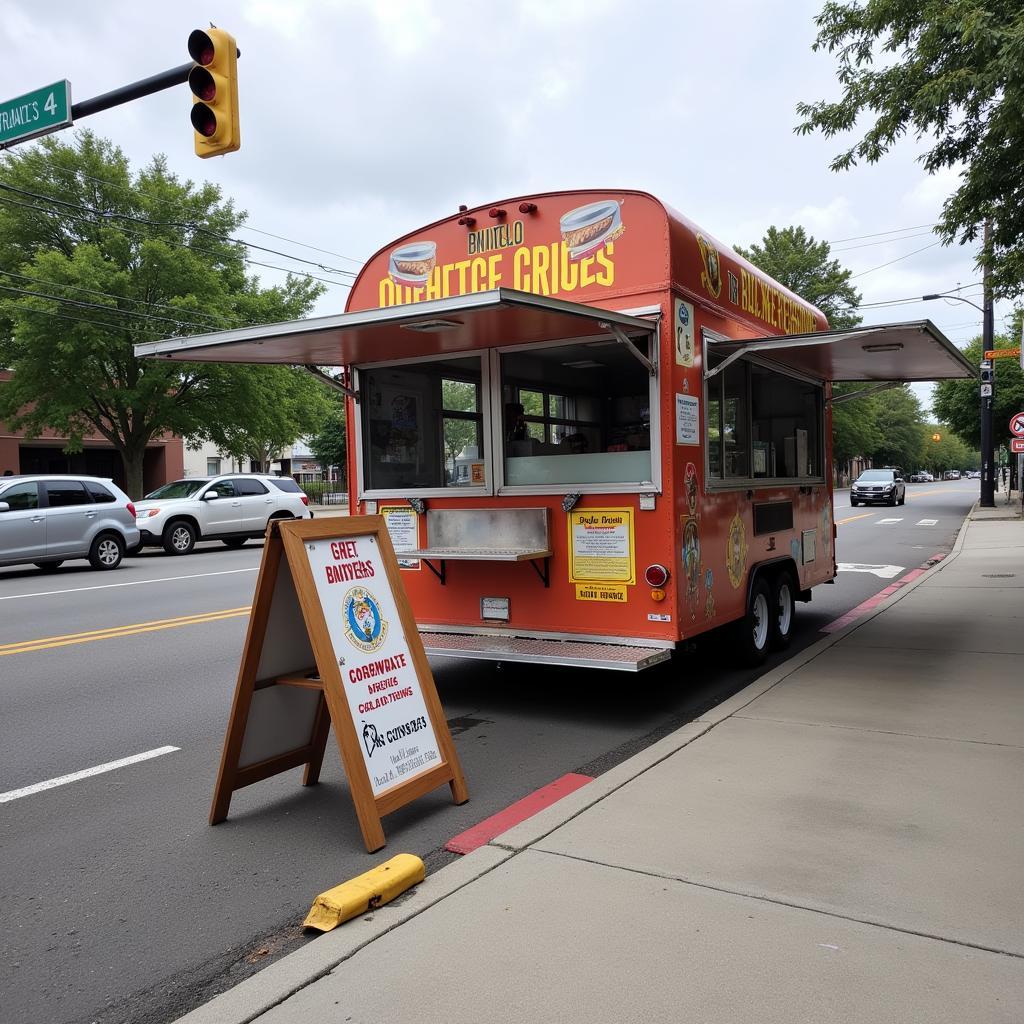 Strategic Food Trailer Sign Placement for Maximum Visibility