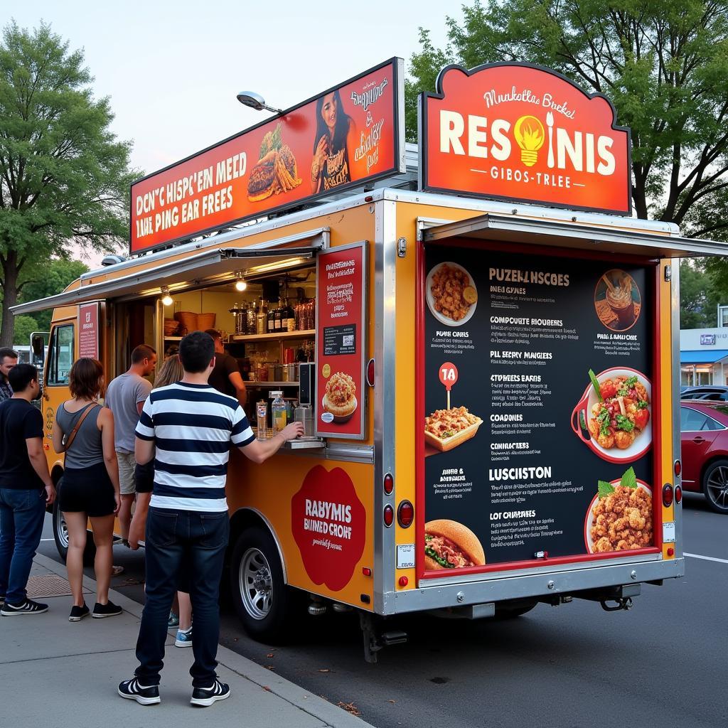 Food Truck with Unique Menu Items and Strong Branding