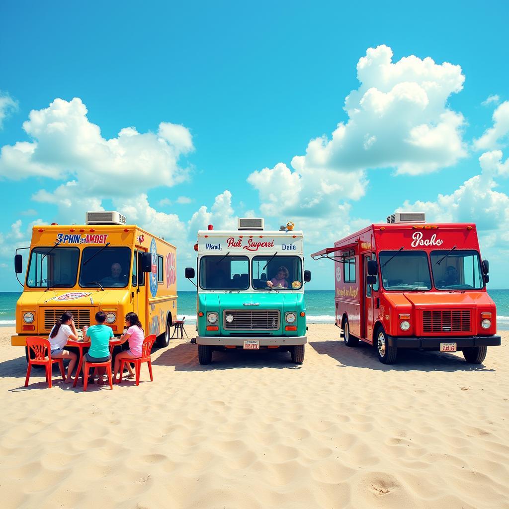 Food Trucks on the Corpus Christi Beachfront