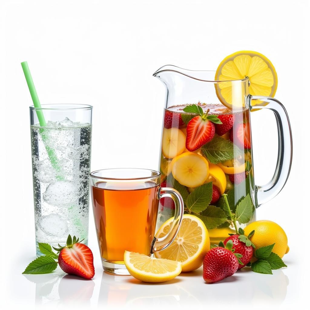 Hydration essentials: Water, herbal tea, and infused water