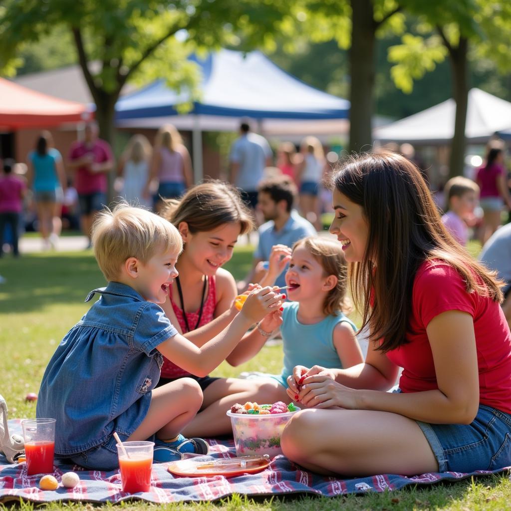 Families Enjoying Freedom Food Festival