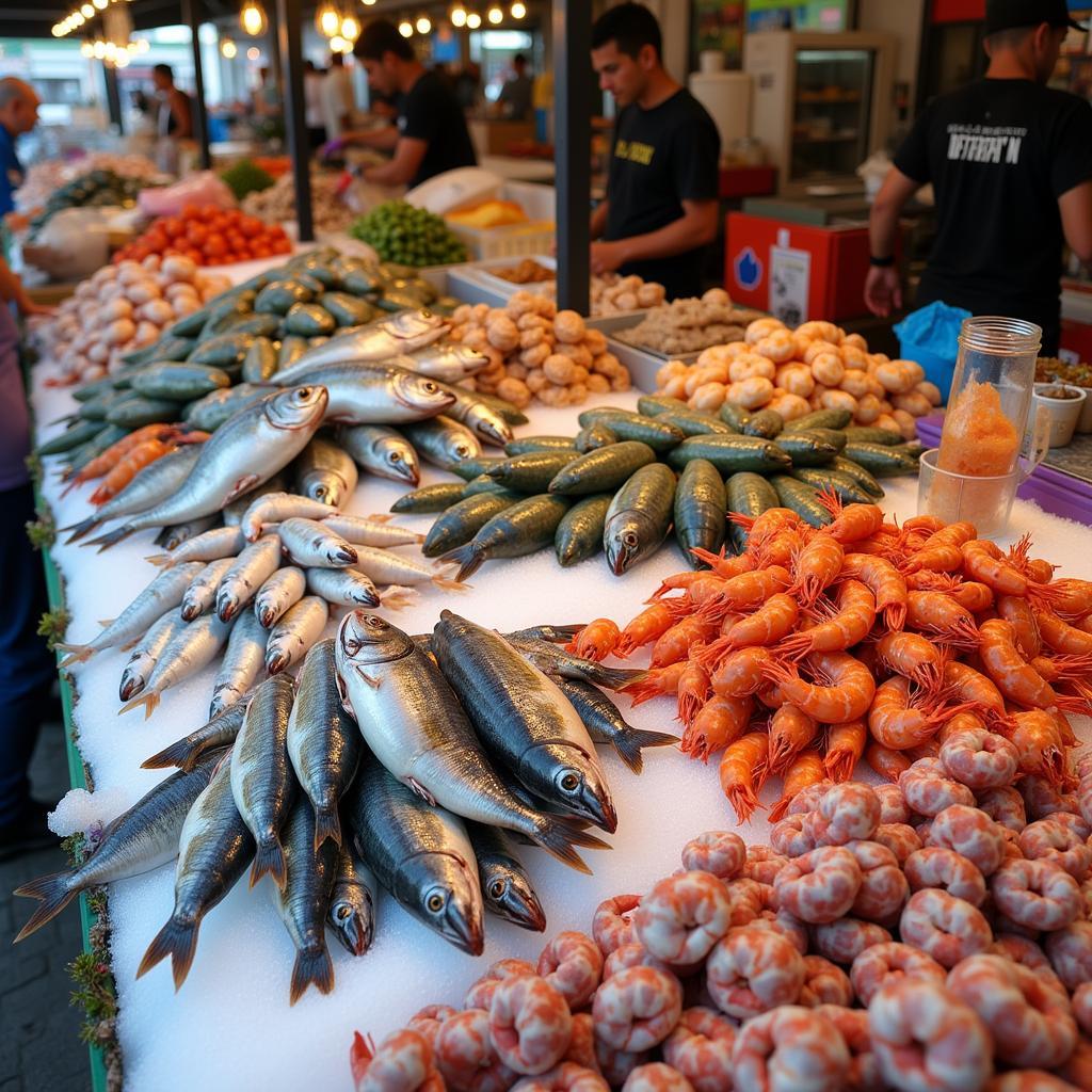 Fresh Seafood at a Cape Town Market