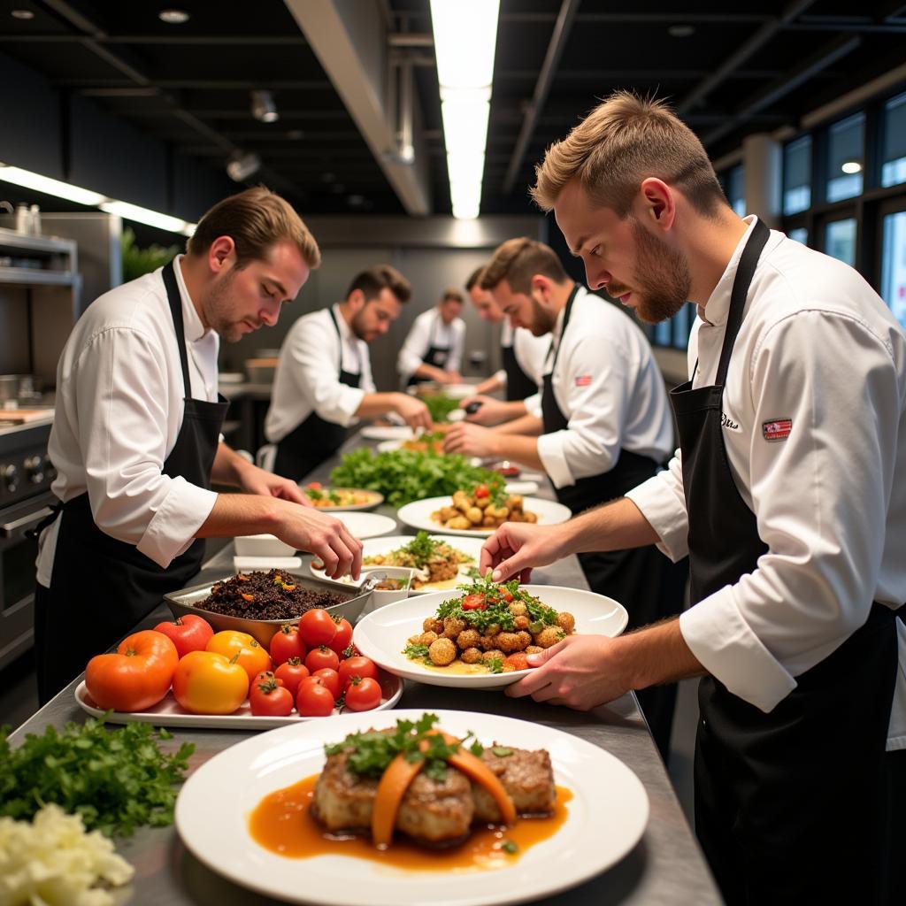 Galveston Food & Wine Festival Chefs Preparing Dishes