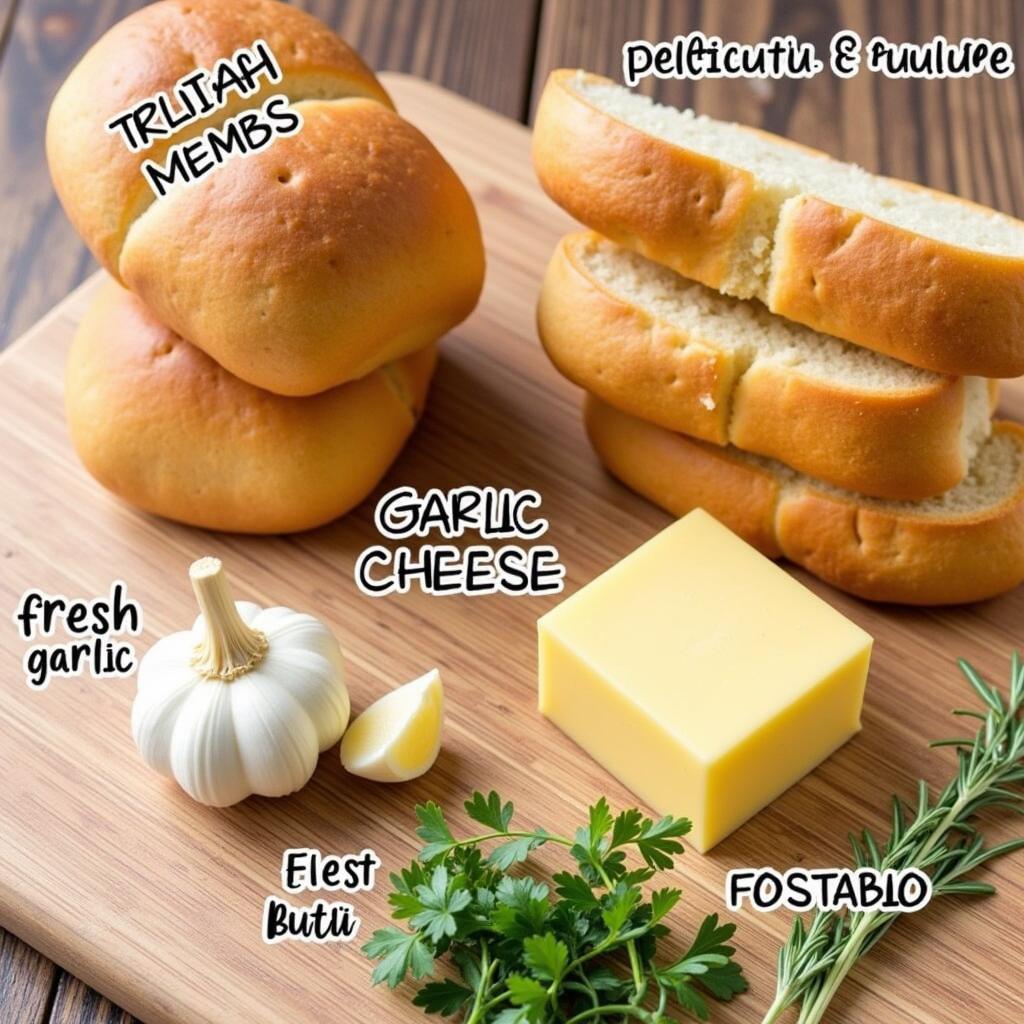 Garlic Cheese Roll Ingredients